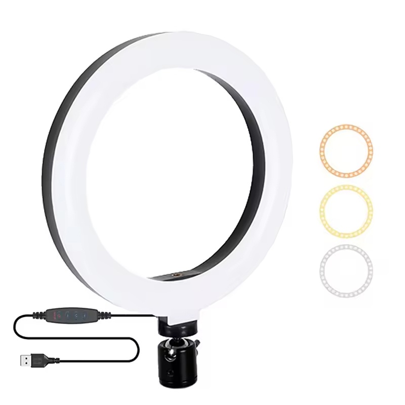 Photography Lighting Description - إضاءة حلقية للسيلفي بحجم 16/26/33 سم،