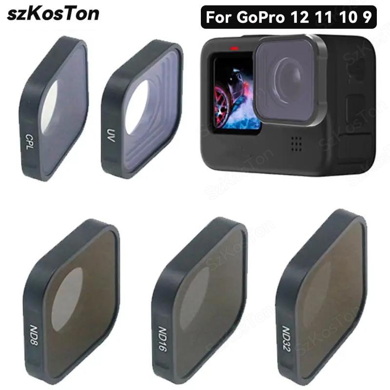 Gopro Action Camera Hero 12 Black - الأشعة فوق البنفسجية CPL ND8 ND16