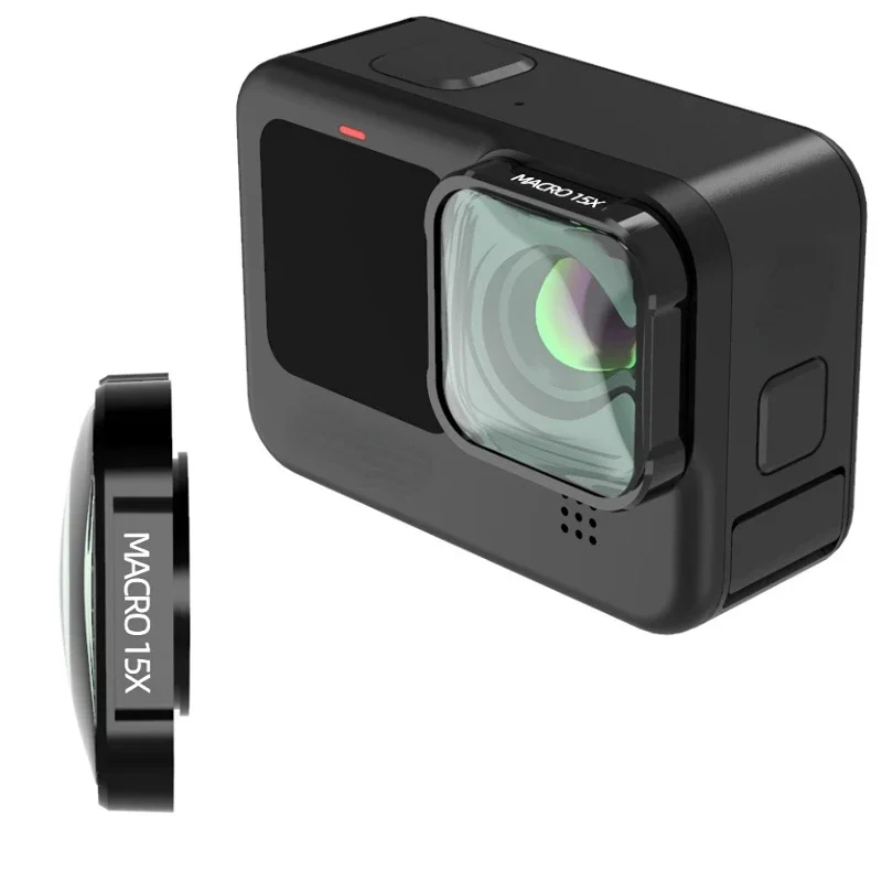 Gopro Action Camera Hero 12 Black - مرشح عدسة ماكرو عالية الدقة لبطل