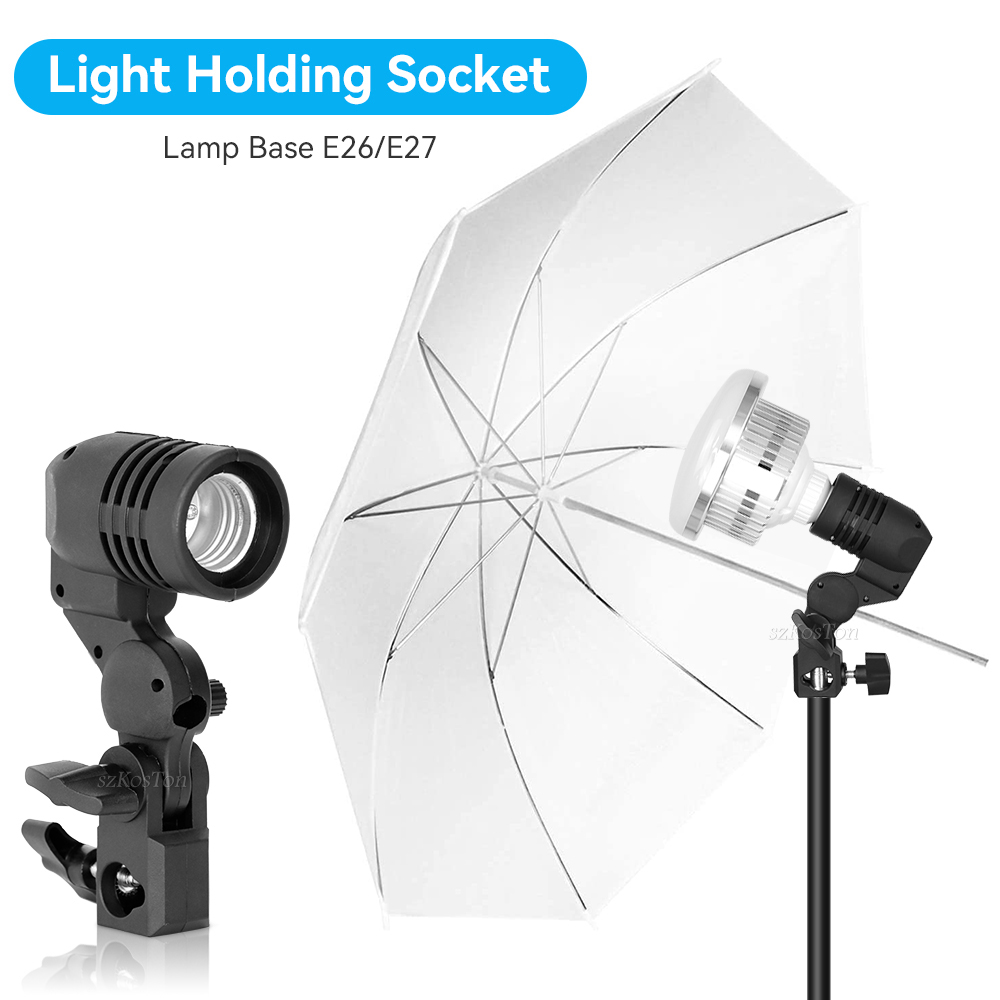 Photography Lighting Styles - حامل لمبة برأس واحد لإضاءة الصور