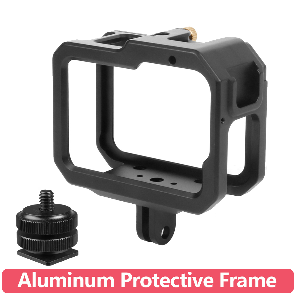 Gopro Action Camera Hero 12 Black - إطار حماية من سبائك الألومنيوم مع
