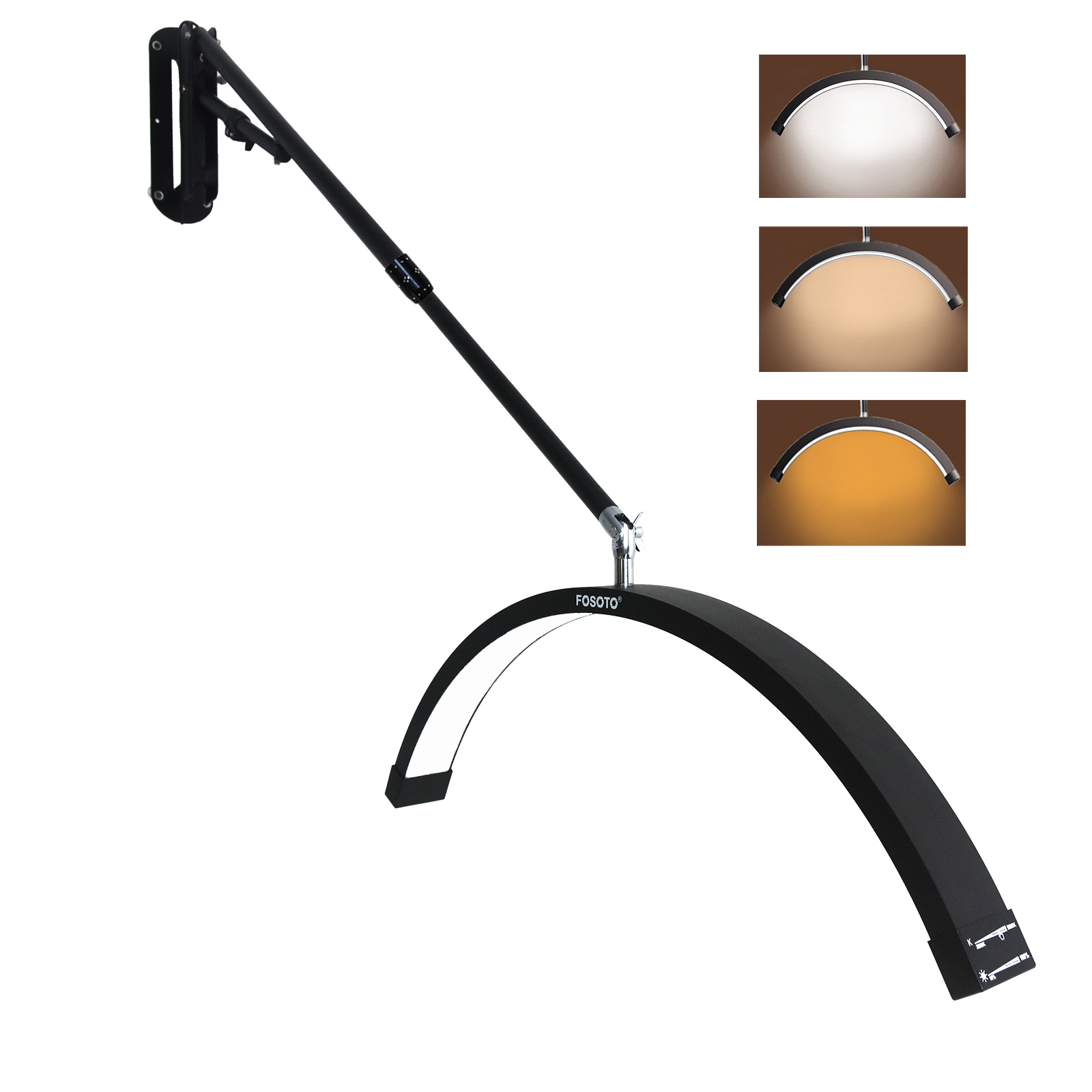Photography Lighting Description - مصباح LED على شكل نصف قمر