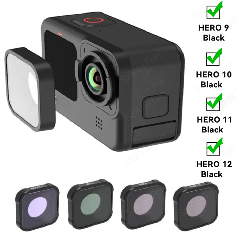 Gopro Action Camera Hero 12 Black - طقم مرشح عدسة ل GoPro بطل