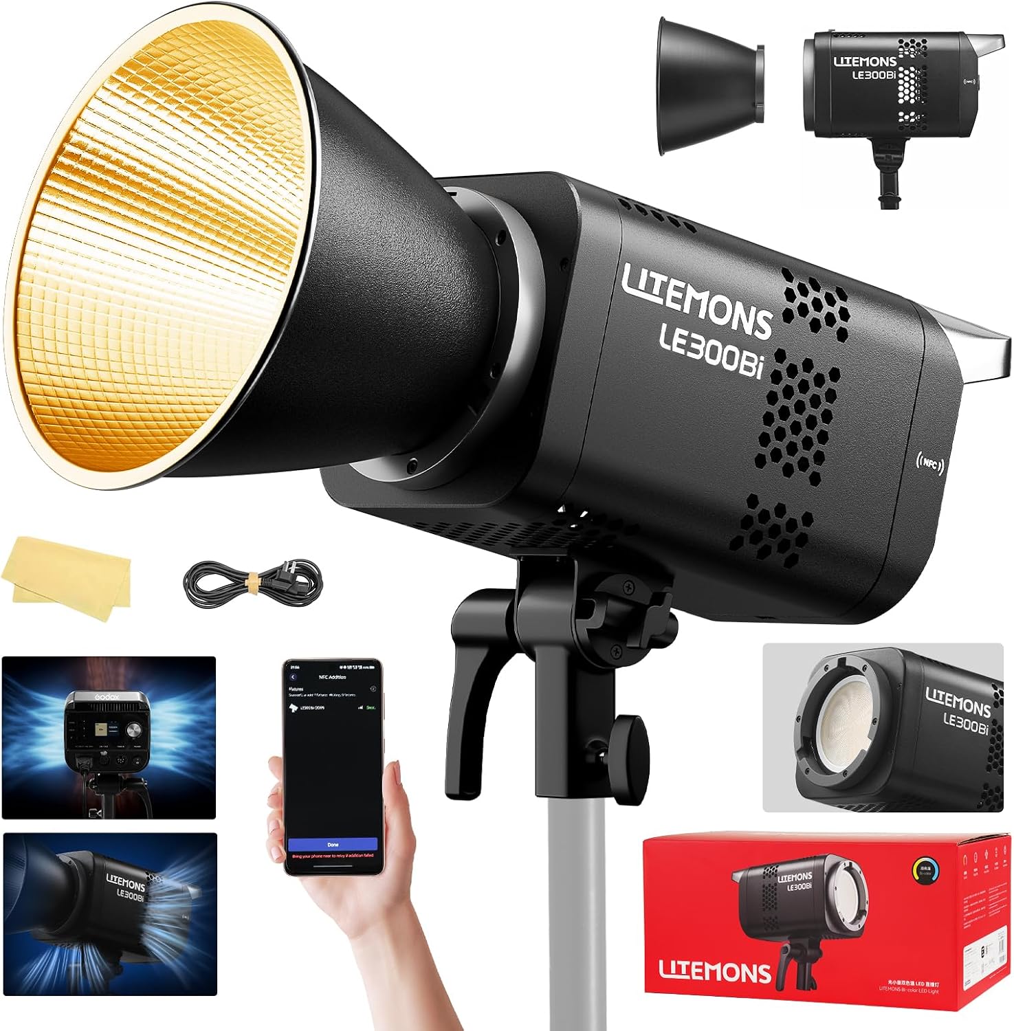 Photography Lighting App - مجموعة إضاءة فيديو LED RGB، 3