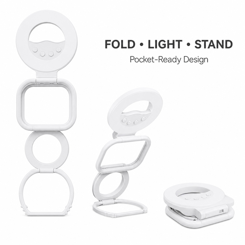 Stand Lighting Photography - حامل إضاءة مغناطيسي قابل للطي للهاتف