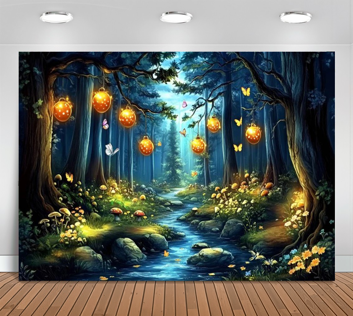 Photography Lighting Ideas - خلفيات استوديو التصوير بتصميم غابة ساحرة،