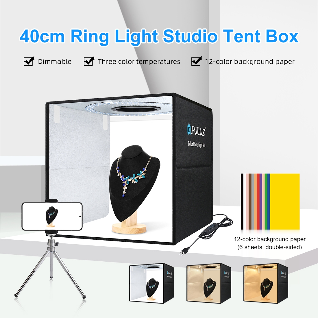 صندوق إضاءة محمول قابل للطي من - مراجعة Photography Lighting Styles وسعره