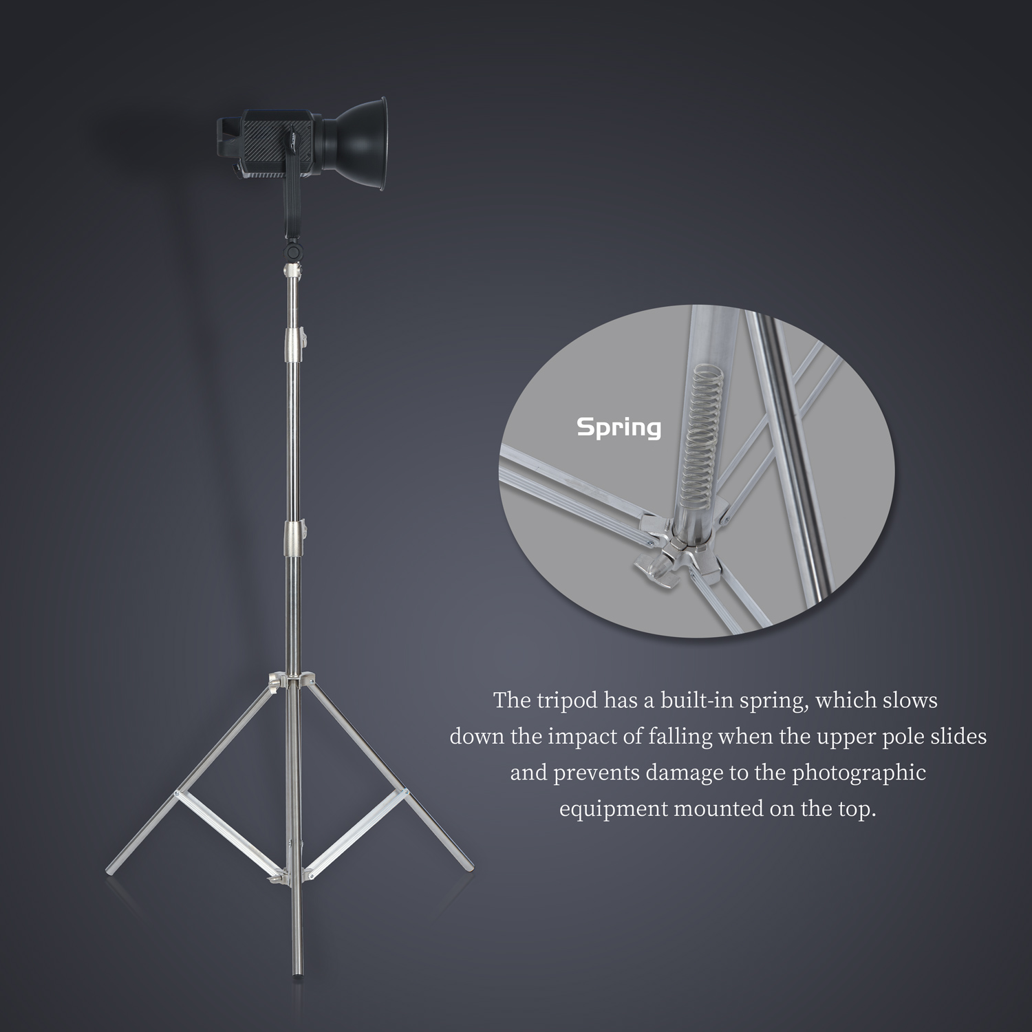 SH 2.8M الفولاذ المقاوم للصدأ  - مراجعة Photography Lighting Material وسعره