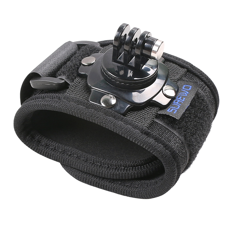 حامل حزام المعصم SUREWO متوافق - مراجعة Gopro Action Camera Hero 12 Black وسعره
