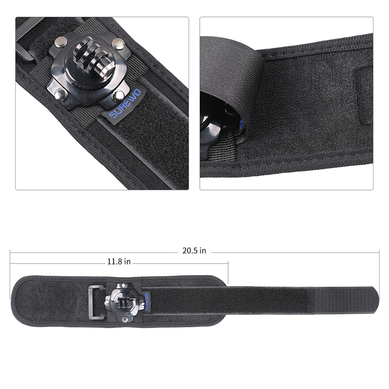 حامل حزام المعصم SUREWO متوافق - مراجعة Gopro Action Camera Hero 12 Black وسعره