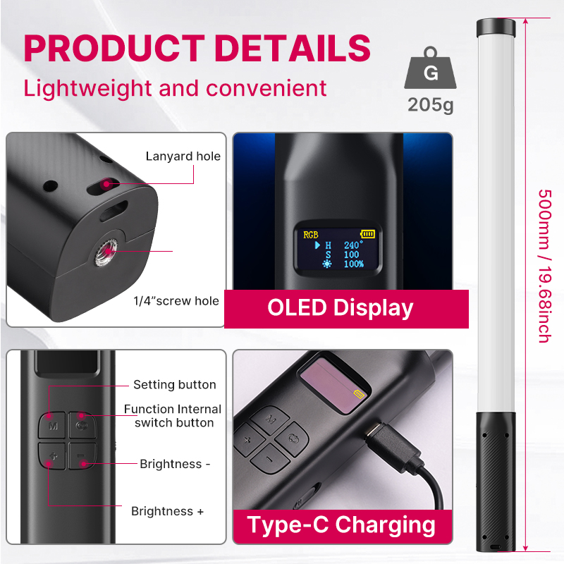 Ulanzi VL119 يده RGB الملونة ع - مراجعة Photography Lighting Styles وسعره