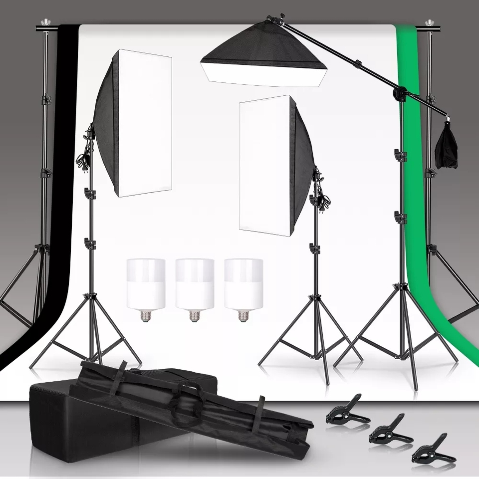 طقم معدات تصوير من سبائك الألو - مراجعة Photography Lighting Material وسعره