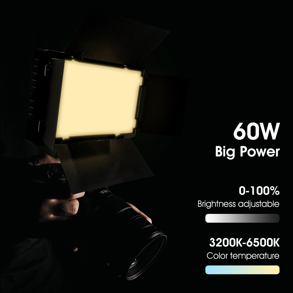 ضوء فيديو محمول DS60BI للتصوير - مراجعة Photography Lighting Styles وسعره