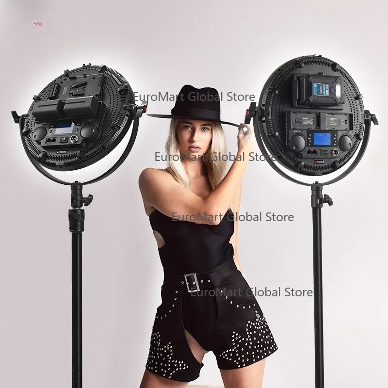 ضوء لوحة دائري 12 بوصة 80 واط  - مراجعة Photography Lighting App وسعره