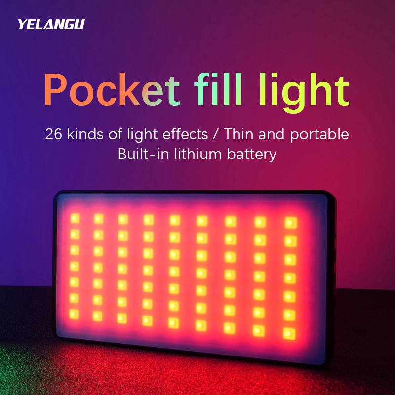 YELANGU RGB LED الفيديو الضوئي - مراجعة Photography Lighting Description وسعره