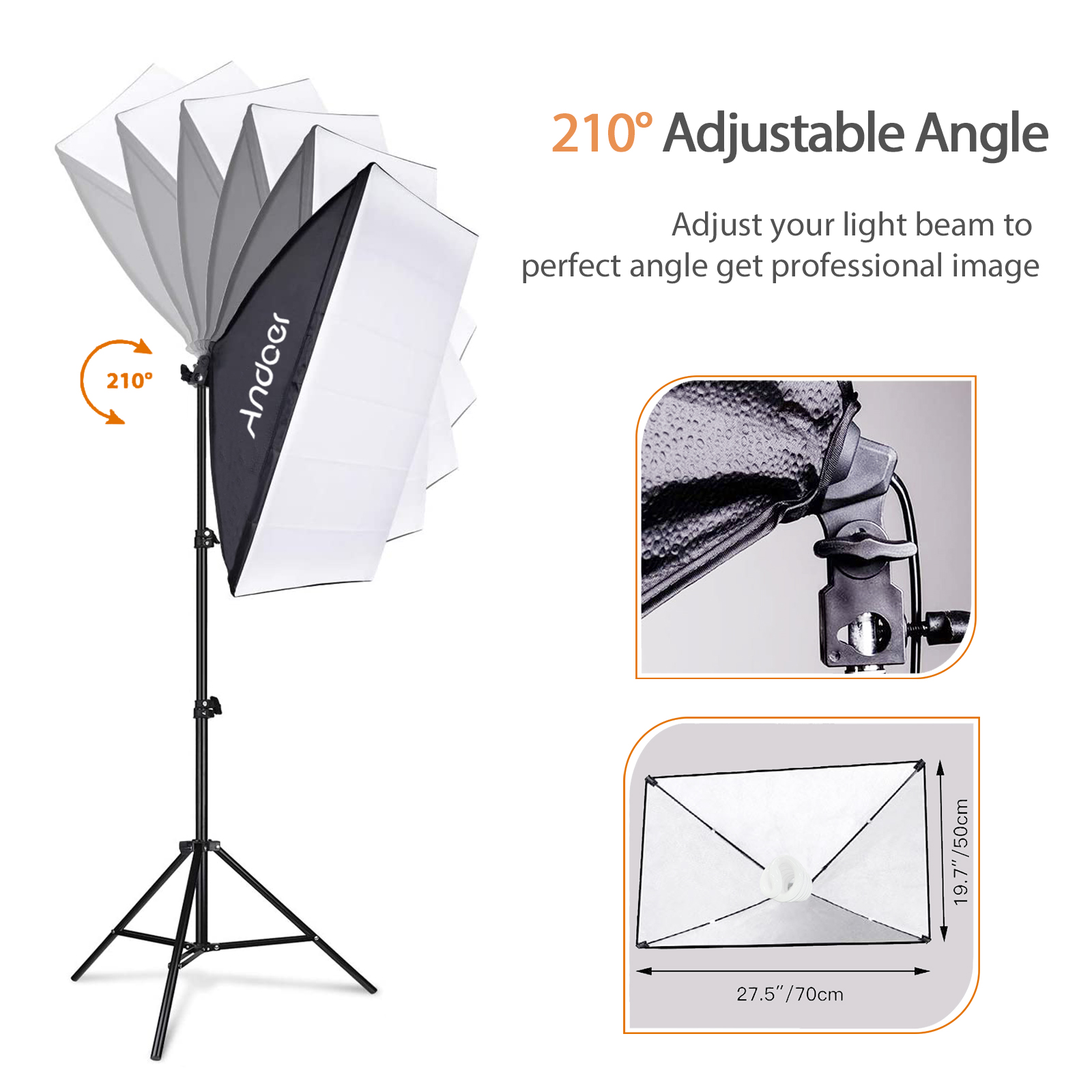 مجموعة إضاءة تصوير استوديو أند - مراجعة Photography Lighting For Portraits وسعره
