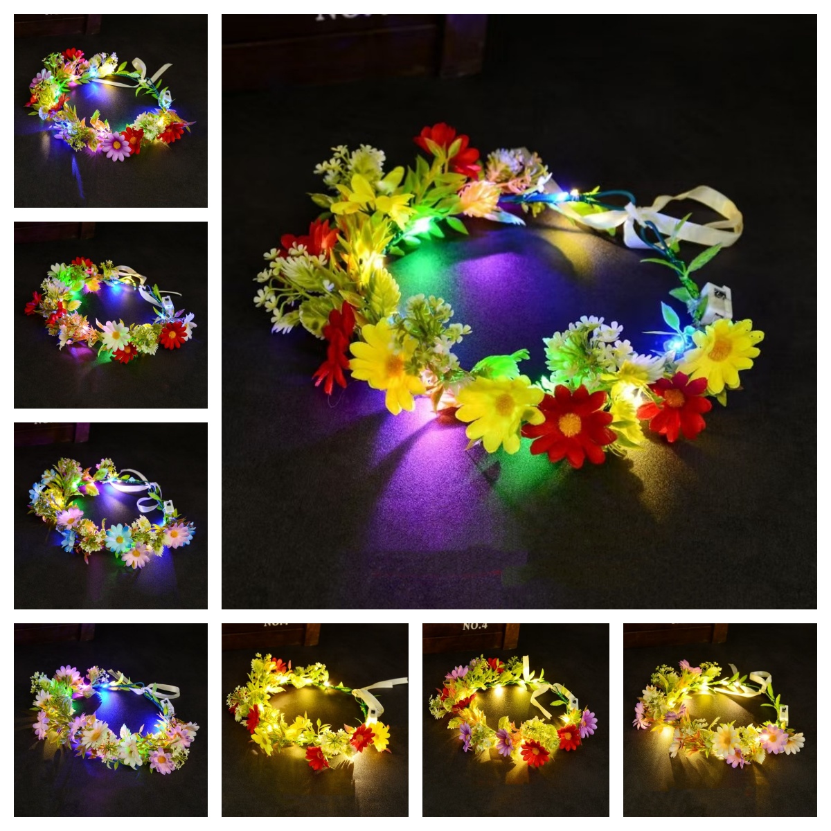 إكليل زهور مضيء بإضاءة LED، عص - مراجعة Photography Lighting Devices وسعره
