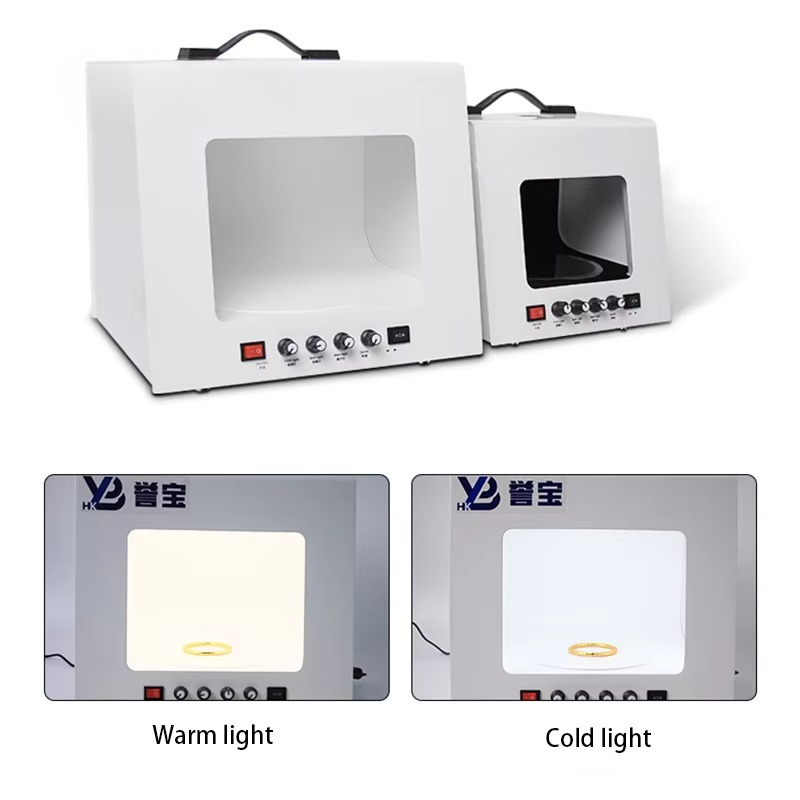 صندوق إضاءة محمول صغير بدون ظل - مراجعة Photography Lighting For Jewelry وسعره