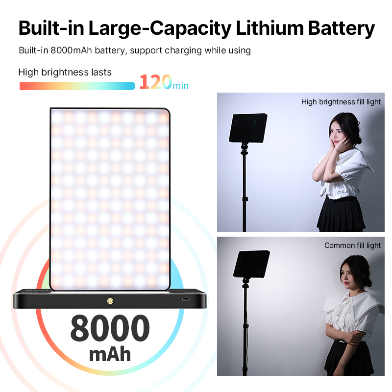 Ulanzi LT003 15W RGB Video Lig - مراجعة Photography Lighting Description وسعره