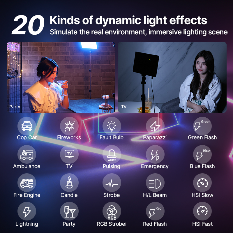 Ulanzi LT003 15W RGB Video Lig - مراجعة Photography Lighting Description وسعره