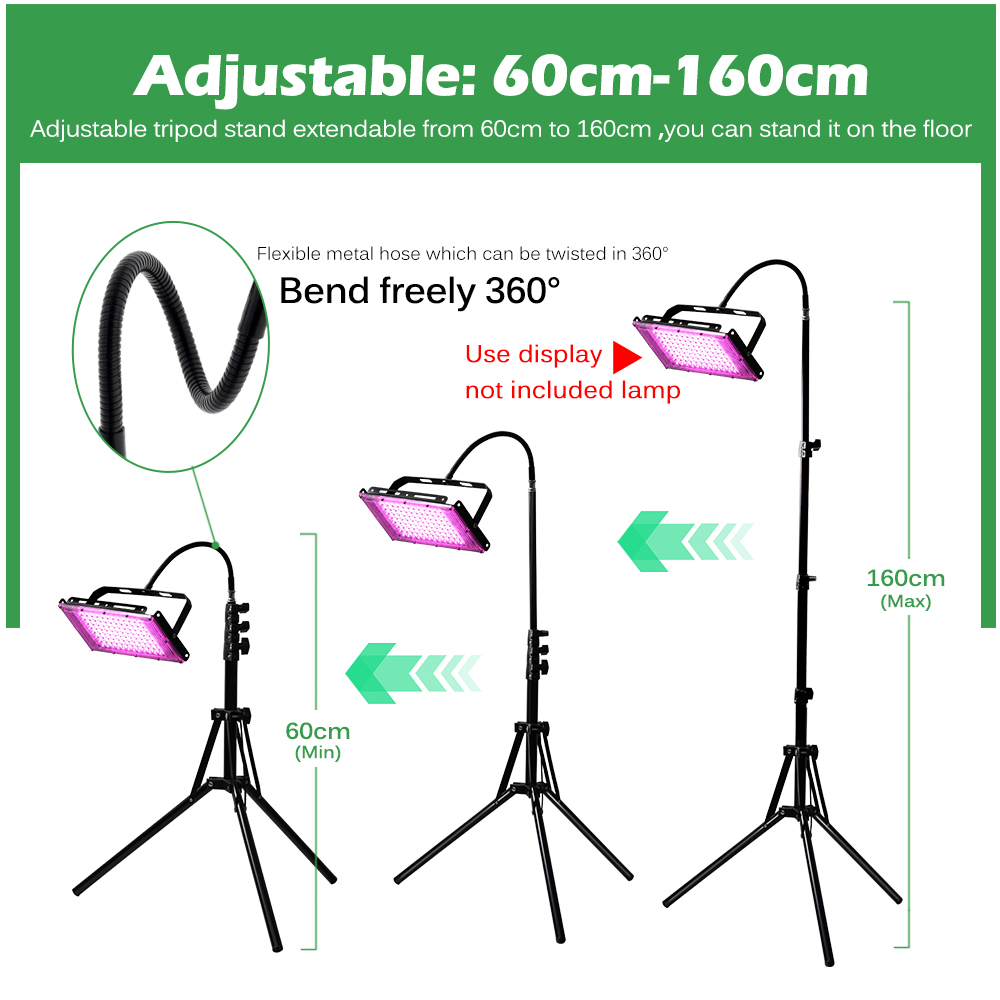 قابل للتعديل 60-160 سنتيمتر أر - مراجعة Stand Lighting Photography وسعره