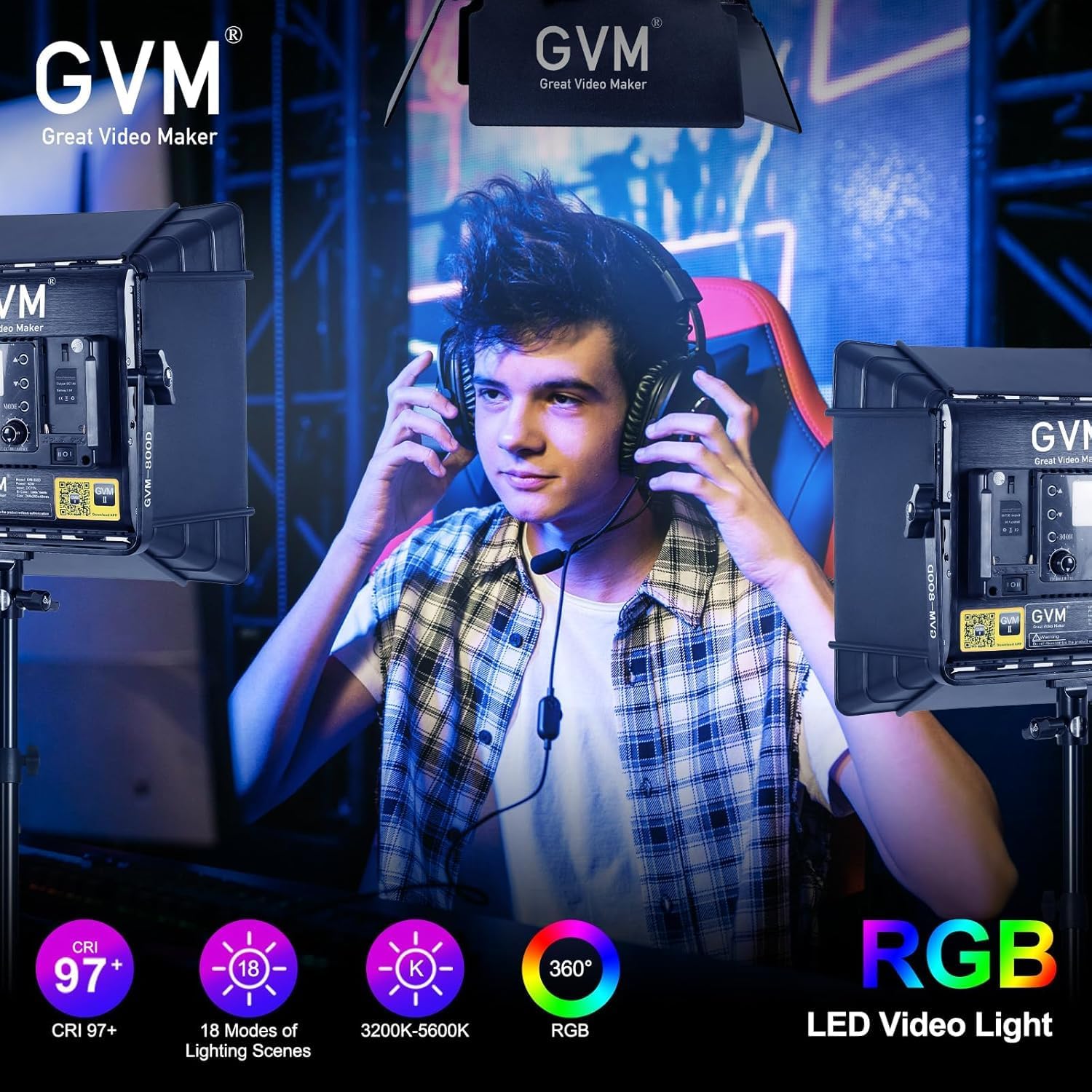 مجموعة إضاءة فيديو LED RGB، 3  - مراجعة Photography Lighting App وسعره