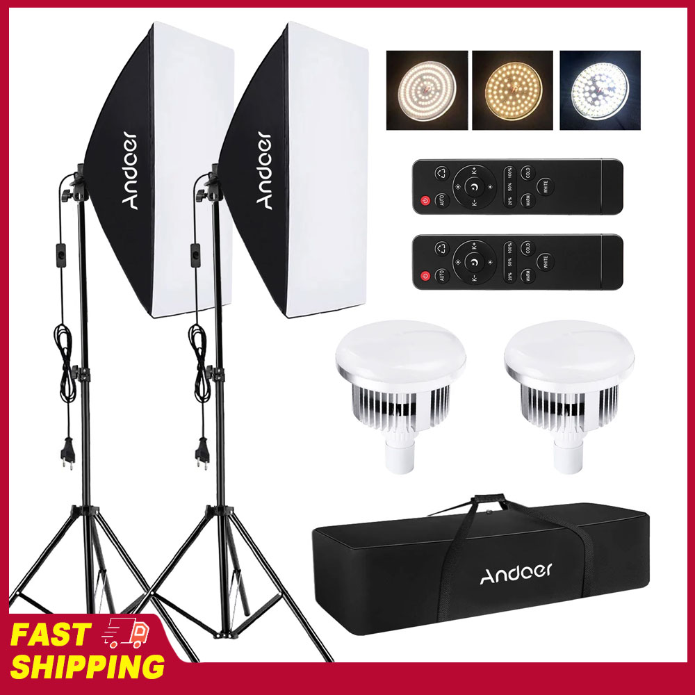 مجموعة إضاءة سوفت بوكس من أندو - مراجعة Iris Photography Led Lighting Pack وسعره