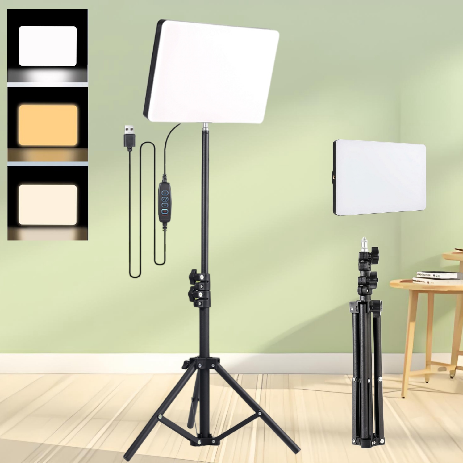 مجموعة إضاءة حلقية للبث المباش - مراجعة Photography Lighting For Portraits وسعره