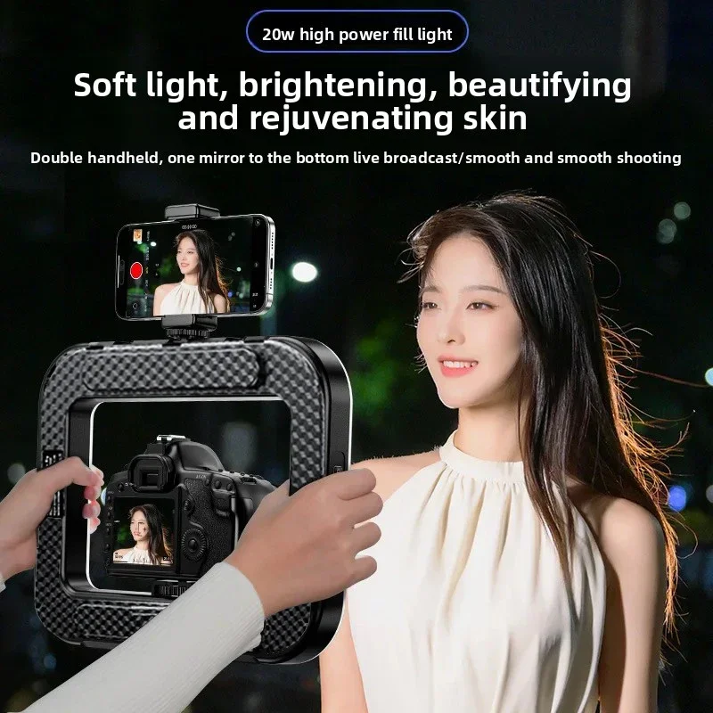 ضوء LED حلقي محمول باليد جديد  - مراجعة Photography Lighting Description وسعره