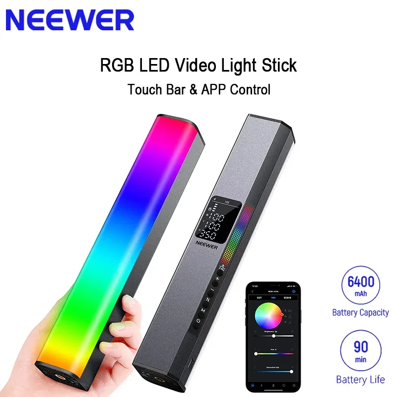 ل NEEWER RGB المغناطيسي يده عص - مراجعة Photography Lighting App وسعره